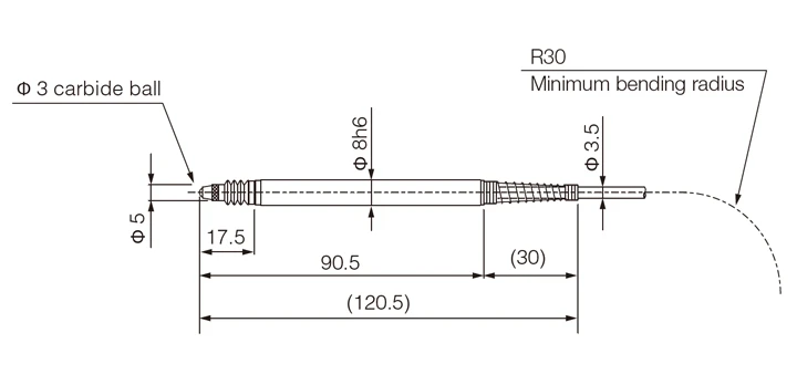 Standard E-DT-80SG-U30 Low measuring force E-DT-80SG-L-U30