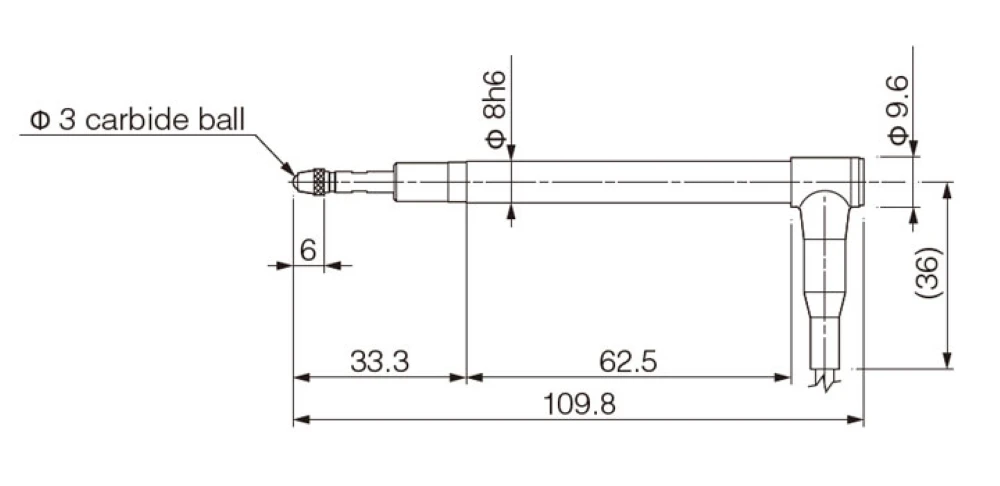 E-DT-80LA-L Plunger type medium displacement, low measuring force