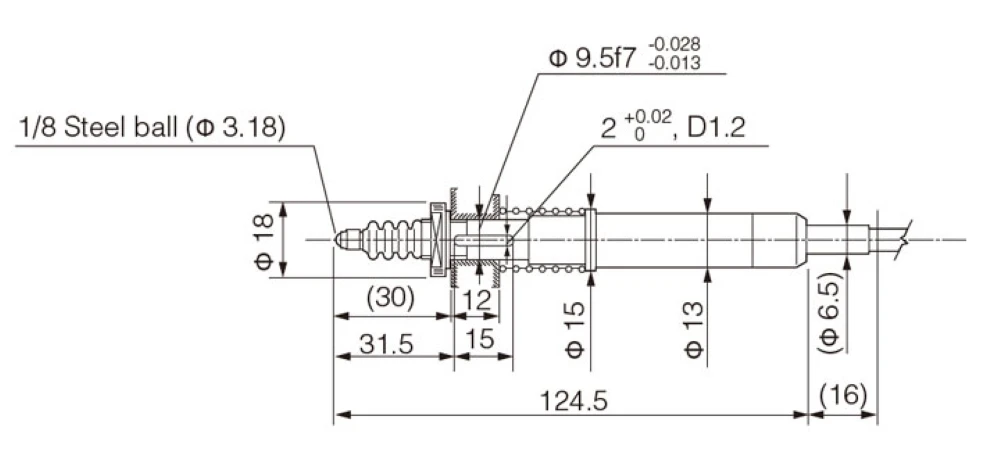 E-DT-95-6B Plunger type long displacement with fine adjustment mechanism
