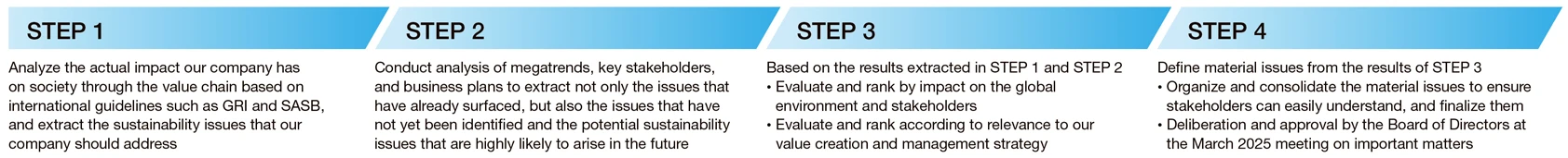 Process of Defining the Material Issues