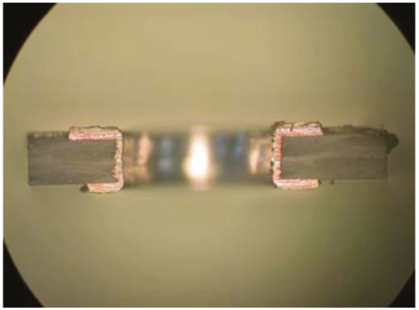 Through hole cutting