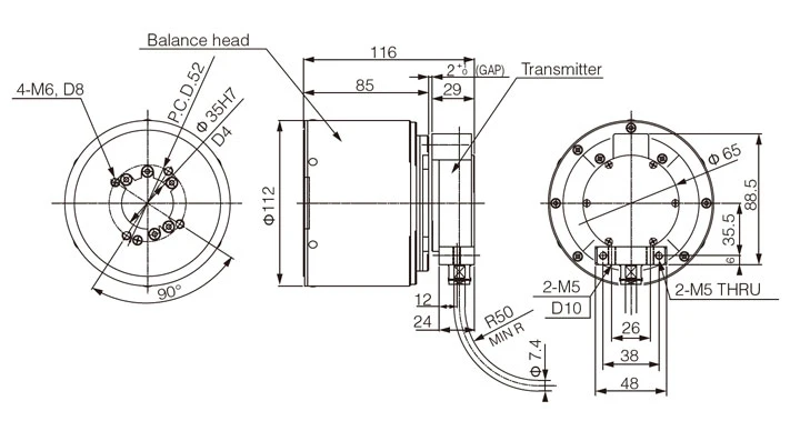 Standard volume balance head
