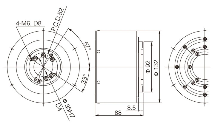 Medium volume balance head