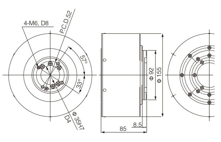 Large volume balance head