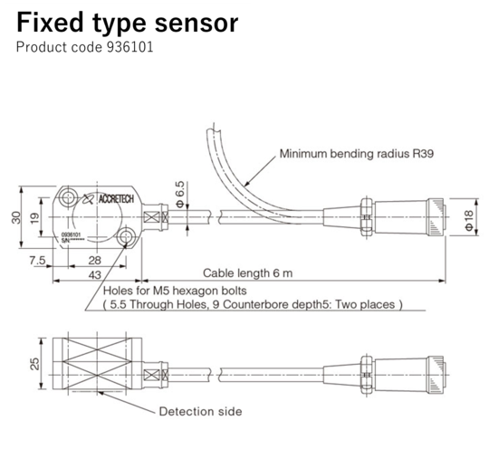 Fixed type sensor
