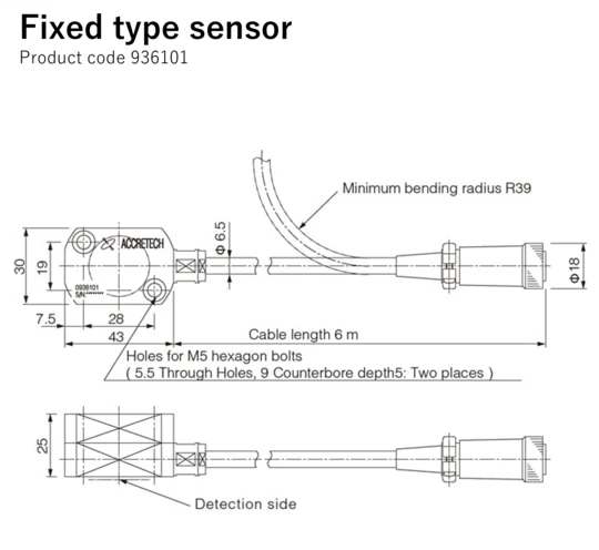 Fixed type sensor