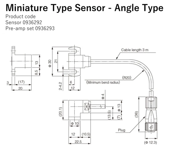 Miniature Type Sensor - Angle Type
