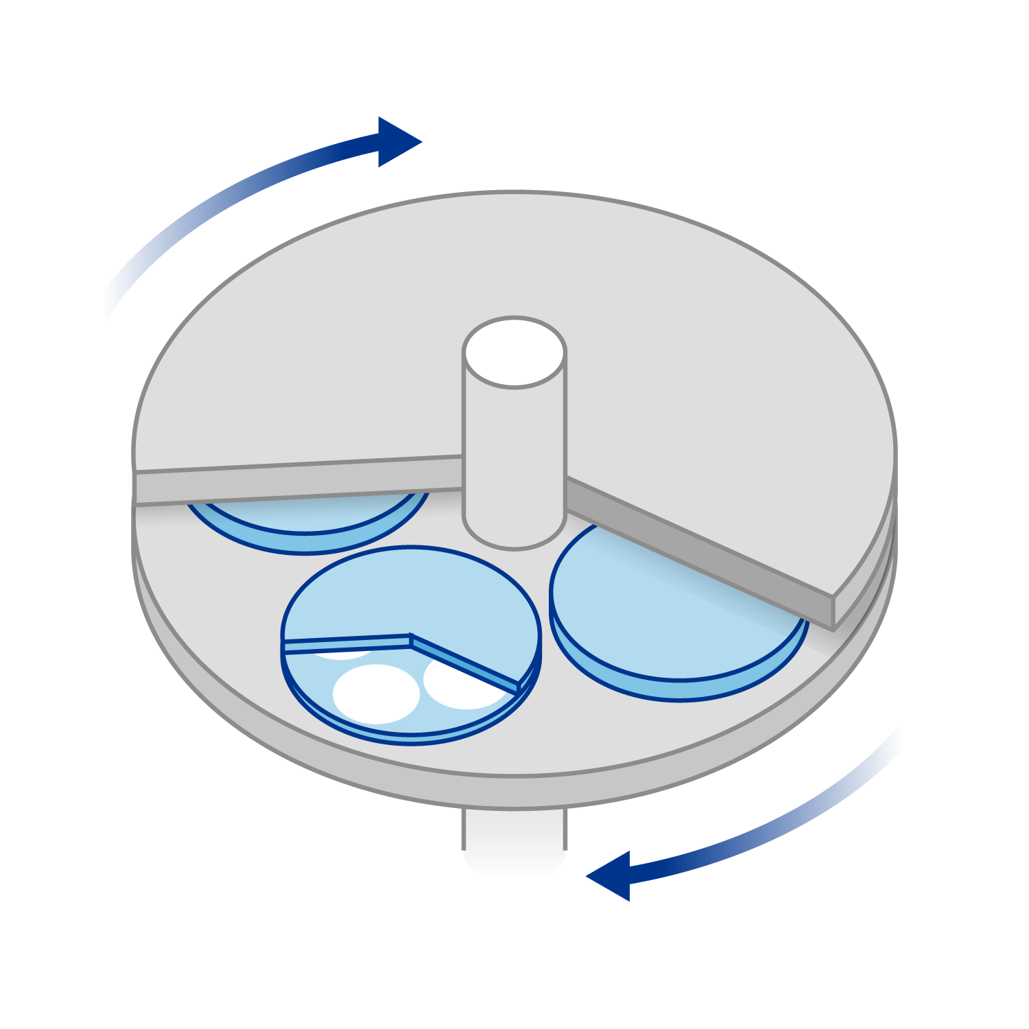 Diagram of the wrapping and polishing process