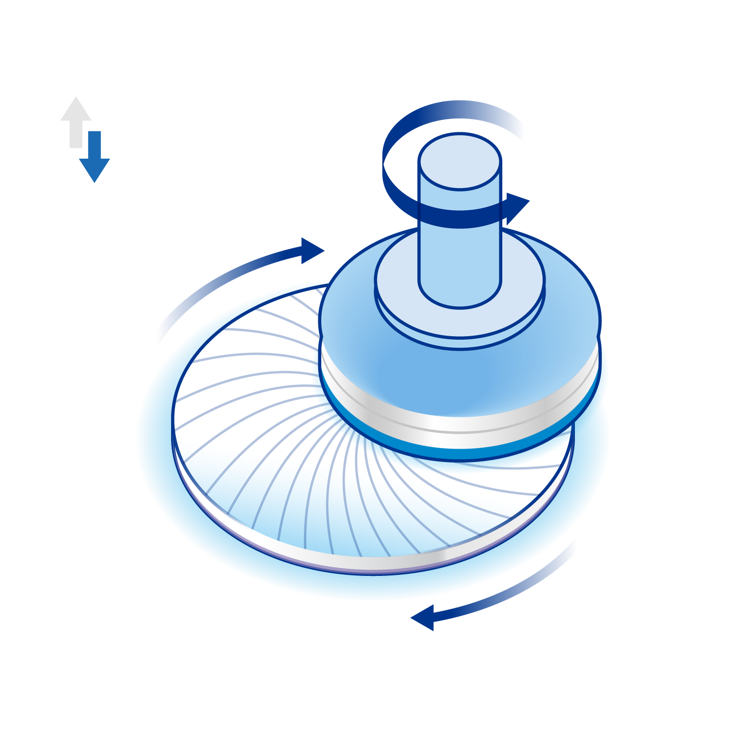 Diagram of the back surface grinding process