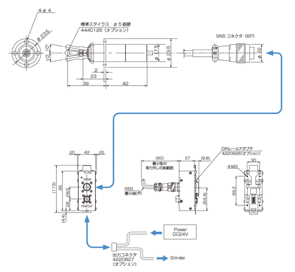 TL-02 | 測定ヘッド | 研削盤・旋盤組用製品 | ACCRETECH - 東京精密