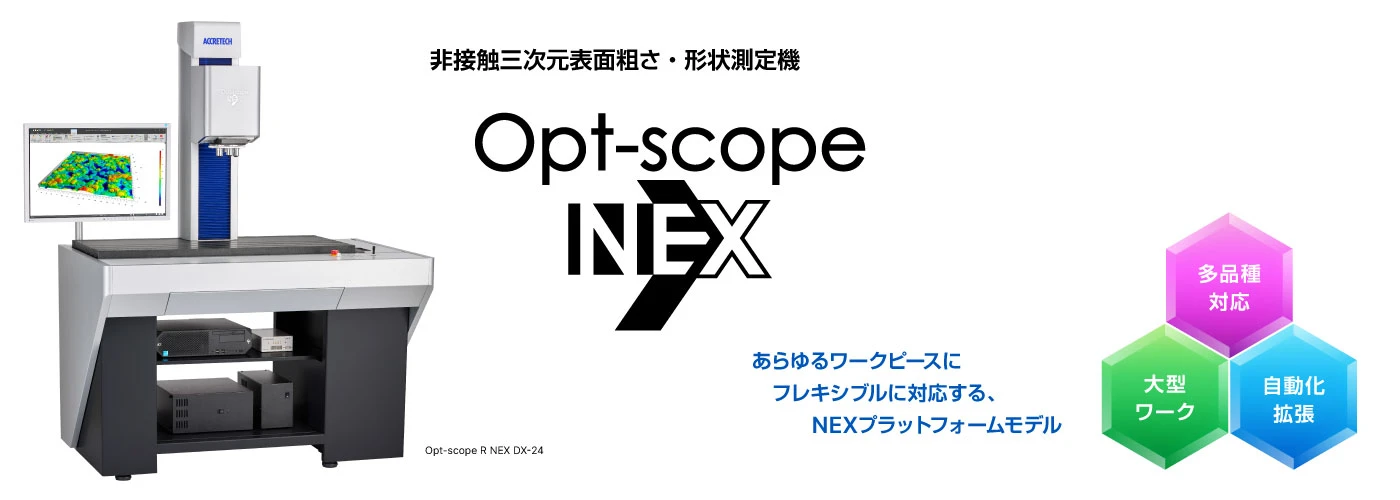 非接触三次元表面粗さ・形状測定機Opt-scope シリーズの新モデル