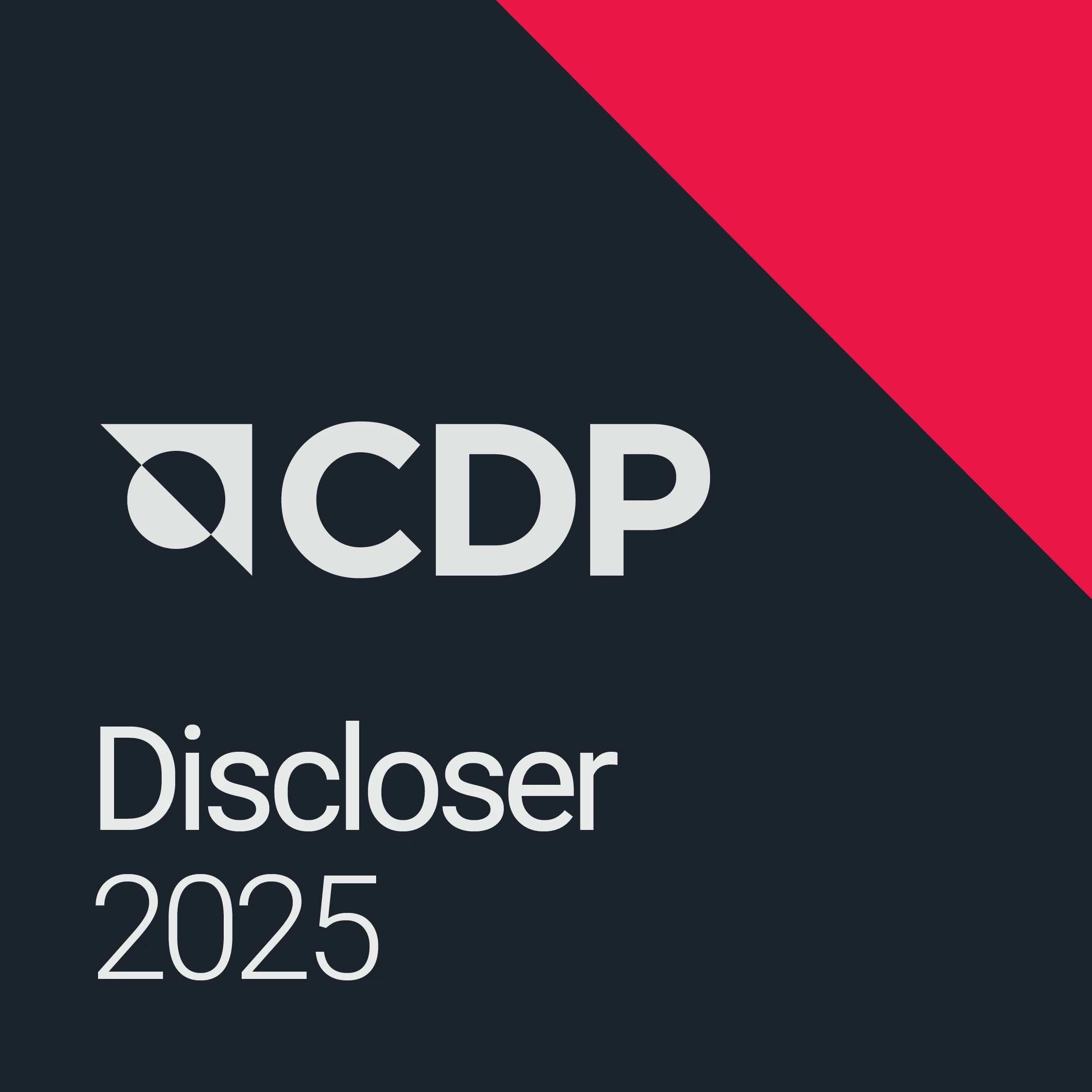 CDP Discloser 2025 badge
