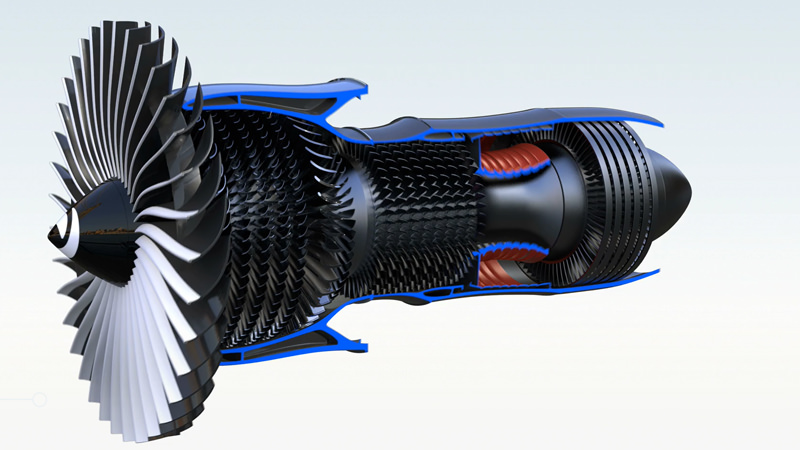 航空機エンジン構成部品の生産工程における三次元計測 -ケース-