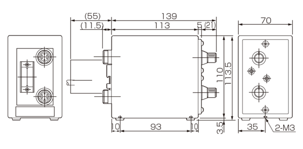DELCOM 100A　外観図