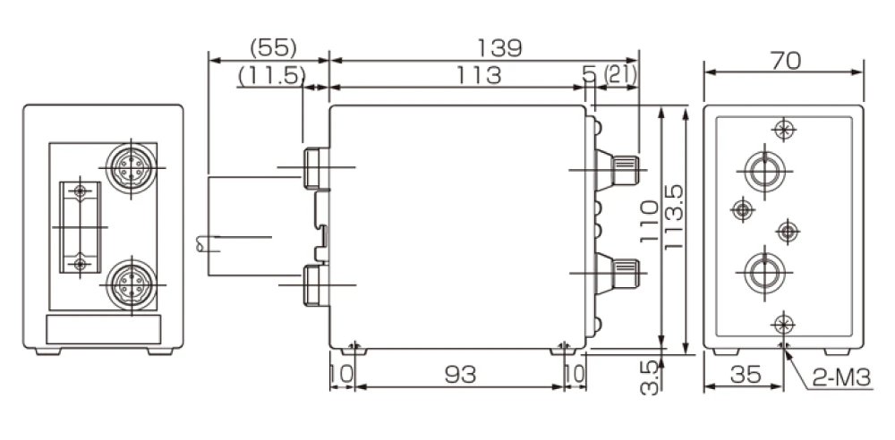 DELCOM 100A 外観図