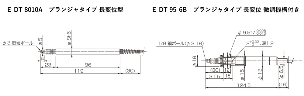 外観図 E-DT-8010A / E-DT-95-6B