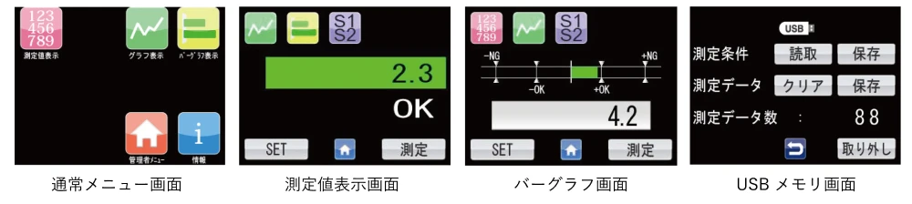 シンプルな操作性を実現した画面構成